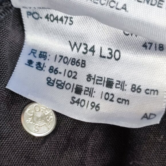 Signature by Levi Strauss jeans S67 athletic black men's size W34 / L30 - Picture 8 of 12